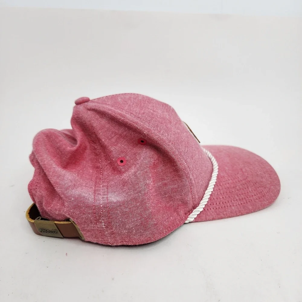 Titleist Golf‎ Hat Charlston Rope Oxford Special Edition Headwear Red